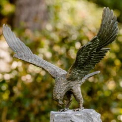 Gartenskulptur 'Bartgeier', Natur, Bronze, H33 X T25 X B50 Cm -Die grüne Ecke 0980306648 Bartgeier 1 123577