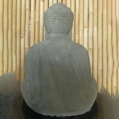 Buddha-Statue, Trockensteinguss, 53 X 40 X 65 Cm -Die grüne Ecke 0980306821 buddha aus trockensteinguss 4 123371