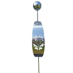 Beetstecker Nero Mit 2 Kugeln & Ausstanzung Eule, Edelstahl, 100 X 13 X 8 Cm -Die grüne Ecke 0980404171 Beetstecker Nero Edelstahl 2Kugeln mit Ausstanzung Eule 100x13x8cm21 72821