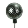 Gartenstecker Gals-Kugel, Grün-silber, Höhe Ca. 115 X Ø 19 Cm -Die grüne Ecke 0980404422 Kugel a Stab gruen silber H19cm 115cm Stab Glas1 118967