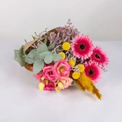 Gemischter Blumenbund 'Glücksrausch' Inkl. Gratis Grußkarte -Die grüne Ecke 1025700004 DIY Mixbund Gluecksrausch Gerbera Lisi Euka Statice Crasp Fluffy 1 94527