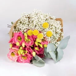 Gemischter Blumenbund 'Farbenspiel' Inkl. Gratis Grußkarte 7 Gemischter Blumenbund 'Farbenspiel' Inkl. Gratis Grußkarte -Die grüne Ecke 1025700009 DIY Mixbund Farbenspiel Lisianthus Gypso Euka Craspedia 1 94533