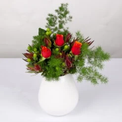 Blumenbund Rose 'Espana' Mit Zierspargel, Mit Gratis Grußkarte -Die grüne Ecke 1025700026 Strauss Rosen Espana 1 102758