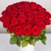 Blumenbund Mit Rosen 'Red Naomi', 50er-Bund, Rot, Inkl. Gratis Grußkarte -Die grüne Ecke 1045500006 Rose Red Naomi 50er Bund 60cm 1 1 d 100191