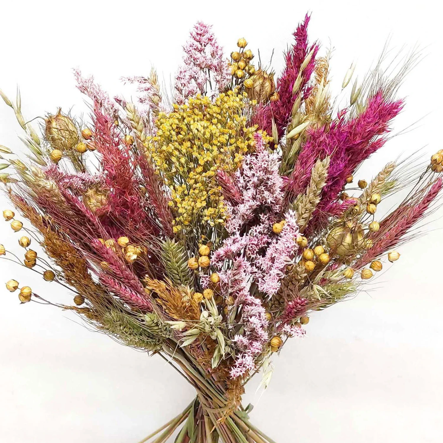 Trockenblumen DIY-Set, Natur-rosa, Länge Ca. 60 Cm 4 Trockenblumen DIY-Set, Natur-rosa, Länge Ca. 60 Cm – Bild 2