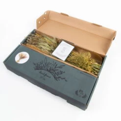 Trockenblumen DIY-Set, Natur, Länge Ca. 60 Cm -Die grüne Ecke 1055300013 Trockenblumen DIY Box natur gemischt WS 2 95064