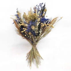 Trockenblumen DIY-Set, Natur-blau, Länge Ca. 60 Cm -Die grüne Ecke 1055300014 Trockenblumen DIY Box blau gemischt WS 1 95065