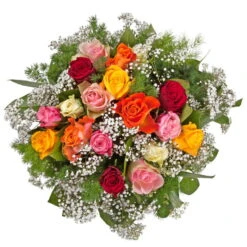 Blumenstrauß 'Liebesbotschaft' Inkl. Gratis Grußkarte -Die grüne Ecke 1110600027 Liebesbotschaft D33cm 3 4831