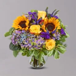 Blumenstrauß 'Sommerfest' Inkl. Gratis Grußkarte -Die grüne Ecke 1110600052 Sommerfest grau 103428