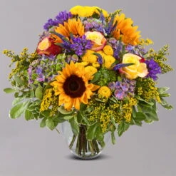 Blumenstrauß 'Sonnensymphonie' Inkl. Gratis Grußkarte -Die grüne Ecke 1110600053 Sonnensymphonie grau 103429