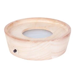 Monstera 'Water Roots' In Glasvase Ohne Erde Ø 12cm, Mit LED-Holzuntersetzer -Die grüne Ecke 1530102426 Monstera ob Monkey Mask in GlasvaseLED 12cm H30cm ohne Erde 7 86994