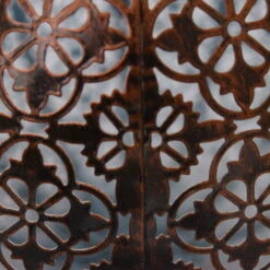 Solarlaterne "Damast", Kupfer, 23 X 22cm -Die grüne Ecke 2950100312 Solarlaterne Damast 23x22cm5 65214 1