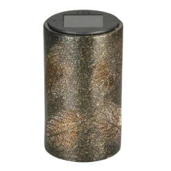 Solarleuchte Blatt, Antik Bronze, 9,0 X 9,0 X 15,3 Cm -Die grüne Ecke 2950100547 Solar Lampe Blatt 1 90061