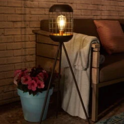 Solarlaterne 'Lighthouse', Schwarz, Metall, Höhe 92 Cm -Die grüne Ecke 2950100608 Solar Motive Laterne metall Modell Lighthouse H92cm 6 96753