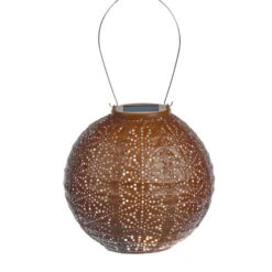 Solarlaterne 'Round 20', Kupfer, Ø 20 X 18 Cm -Die grüne Ecke 2950100662 Round 20 105805