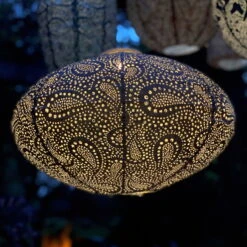 Solarlaterne 'Oval 40', Taupe, Ø 40 X 27 Cm -Die grüne Ecke 2950100685 Oval 40 Taupe 2 105799