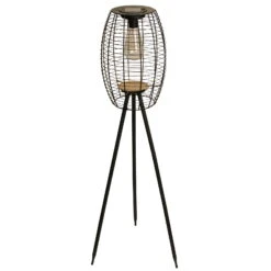 Solar-Standleuchte 'Killarney', Schwarz, Metall, Ø 20,5 X H 32 Cm -Die grüne Ecke 2950100705 Solar Filament LED Dreibein Killarney 1 120444