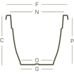 Euro 3 Plast Pflanzkübel Linteo Terra -Die grüne Ecke 3210100197 Pflanzkuebel Linteo technische Zeichnung 1