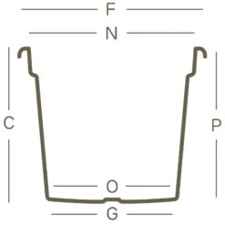 Euro 3 Plast Pflanzkübel Geo Terra 5 Euro 3 Plast Pflanzkübel Geo Terra -Die grüne Ecke 3210100580 Pflanzkuebel Geo technische Zeichnung 111244 1
