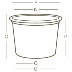 Pflanzkübel "Cilindro" Terra, Ø 90 Cm, Erdvol. 250 L -Die grüne Ecke 3210100697 3210100842 Pflanzkuebel Cilindro technische Zeichnung 111255 1