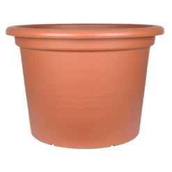 Pflanzkübel "Cilindro" Terra, Ø 90 Cm, Erdvol. 250 L -Die grüne Ecke 3210100842 Pflanzkuebel Cilindro terra 90cm Erdvol 250Ltr1 66234