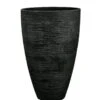 Pflanzgefäß "Jasmin" Anthrazit, In Rillenoptik, Ø 40 Cm, Höhe 60 Cm, Füllvol. 48,5 L -Die grüne Ecke 3210103164 Pflanzgefae Rillenoptik rund Jasmin anthrazit D40xH60cm 48 5 Ltr 24023