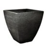 Pflanzgefäß "Luis" Anthrazit, In Rillenoptik, 40x40x42 Cm, Füllvol. 40 L -Die grüne Ecke 3210103166 Pflanzgefae Rillenoptik quadratisch Luis anthrazit 40x40xH42 cm 40Ltr 24025