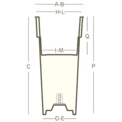 Euro 3 Plast Pflanzkübel "Duo Quadro" Mit Pflanzeinsatz 5 Euro 3 Plast Pflanzkübel "Duo Quadro" Mit Pflanzeinsatz -Die grüne Ecke 3210103337 Pflanzkuebel Duo Quadro technische Zeichnung 111250 1