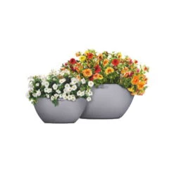 LECHUZA® Pflanzschale Cubeto Steingrau -Die grüne Ecke 3210103386 Pflanzschale Cubeto steingrau D40cm Erdvol11 5l 02 38976