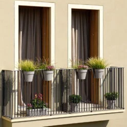 Balkon-Hängetopf Be Up Duo Mit Wasserreservoir Farbe Sand, 25 Cm, Erdvol. 8 L