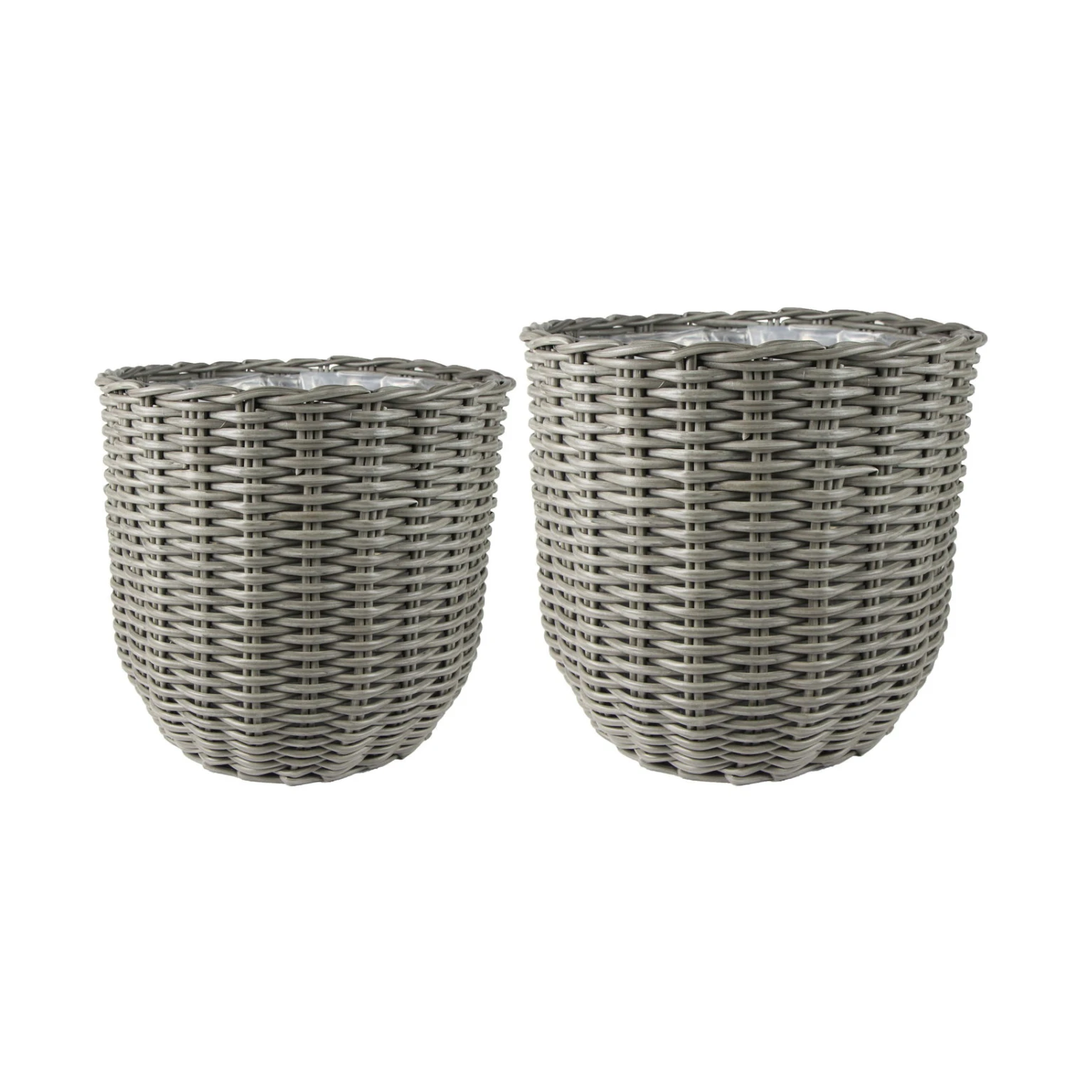 Pflanzkorb Jente, Grau, Ø 35 X H 30 Cm 4 Pflanzkorb Jente, Grau, Ø 35 X H 30 Cm – Bild 2