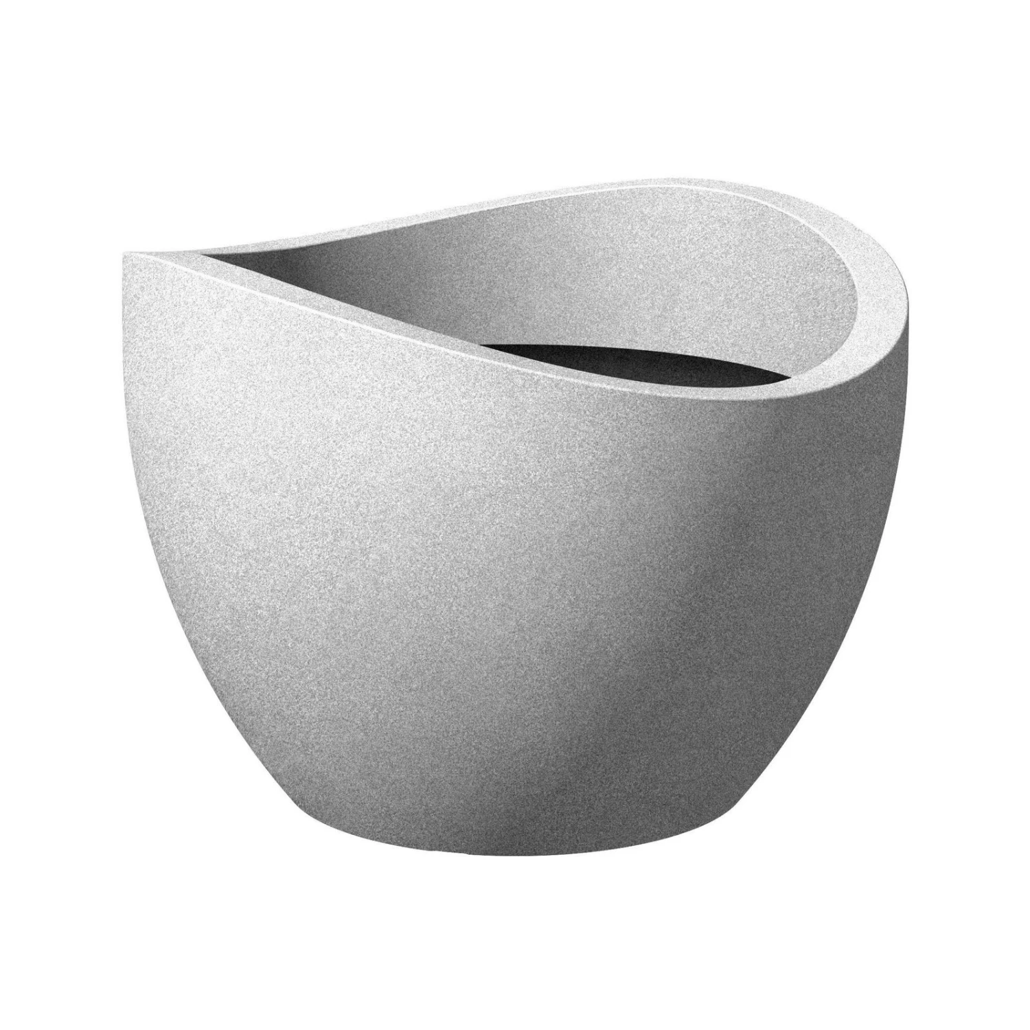 Pflanzgefäß Wave Globe, Stony Grey, Kunststoff 3 Pflanzgefäß Wave Globe, Stony Grey, Kunststoff