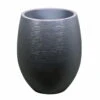 Pflanzgefäß Graphit Egg, Anthrazit, Wasserdicht, Robust -Die grüne Ecke 3210103698 Pflanzgefaess Graphit Egg anthrazit D50xH60cm 53Ltr 62071