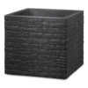 Pflanzgefäß 'Muretto', Schwarz, L 29 X B 29 X H 27 Cm -Die grüne Ecke 3210103981 Pflanzgefaess Muretto stein schwarz 97794
