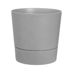 Elho Pflanzgefäß 'Greensense', Grau, Kunststoff, Ø29,5 X H29,1 Cm