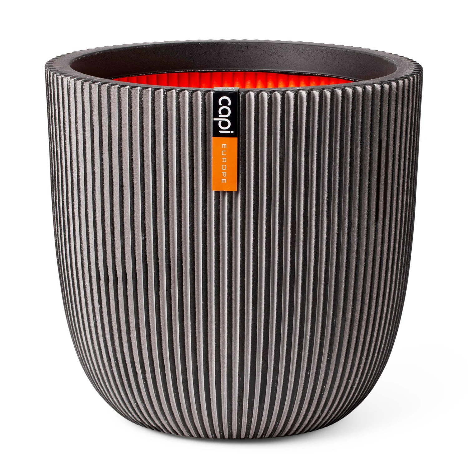 Pflanzgefäß 'Groove', Anthrazit, Ø 35 X H 34 Cm 3 Pflanzgefäß 'Groove', Anthrazit, Ø 35 X H 34 Cm