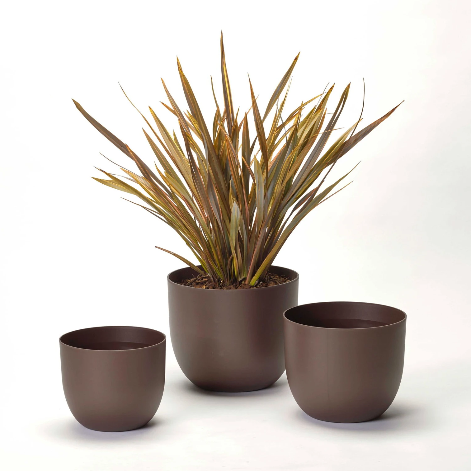 Pflanzkübel 'Rio', Rost, Ø 34 X H 28 Cm 3 Pflanzkübel 'Rio', Rost, Ø 34 X H 28 Cm