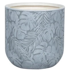 Pflanzgefäß 'Chester 08', Hellgrau, Ø 25 X H 25 Cm