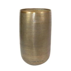 Pflanzgefäß 'Rowen', Gold, Ø 38 X H 62 Cm -Die grüne Ecke 3210801631 Pflanzgefaess Rowen gold D 38 x H 62 cm 115022