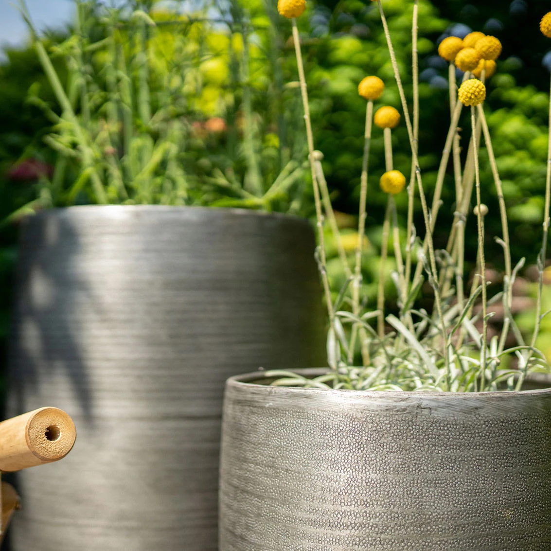 Pflanzgefäß 'Rowen', Silber, Ø 41 X H 72 Cm 5 Pflanzgefäß 'Rowen', Silber, Ø 41 X H 72 Cm – Bild 3