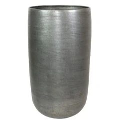Pflanzgefäß 'Rowen', Silber, Ø 41 X H 72 Cm 14 Pflanzgefäß 'Rowen', Silber, Ø 41 X H 72 Cm -Die grüne Ecke 3210801637 Pflanzgefaess Rowen silber D 41 x H 72 cm 115034