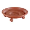 Wagner Multi Pflanzenroller "Serie K" Terracotta, Mit 3 Doppelrollen, Ø Ca. 35 Cm -Die grüne Ecke 3220100284 MultiRoller SerieK terracotta rund D35cm 3Doppelrollen 38894