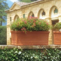 Euro 3 Plast Pflanzkasten "Millerighe" Terra, 60 Cm, Erdvol. 29 L