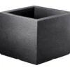 Pflanztrog "Kubus" Anthrazit, Ca. 40x40x34 Cm, Füllvolumen 25 L -Die grüne Ecke 3230100476 Pflanztrog Kubus anthrazit 40x40xH34cm25Ltr 24012