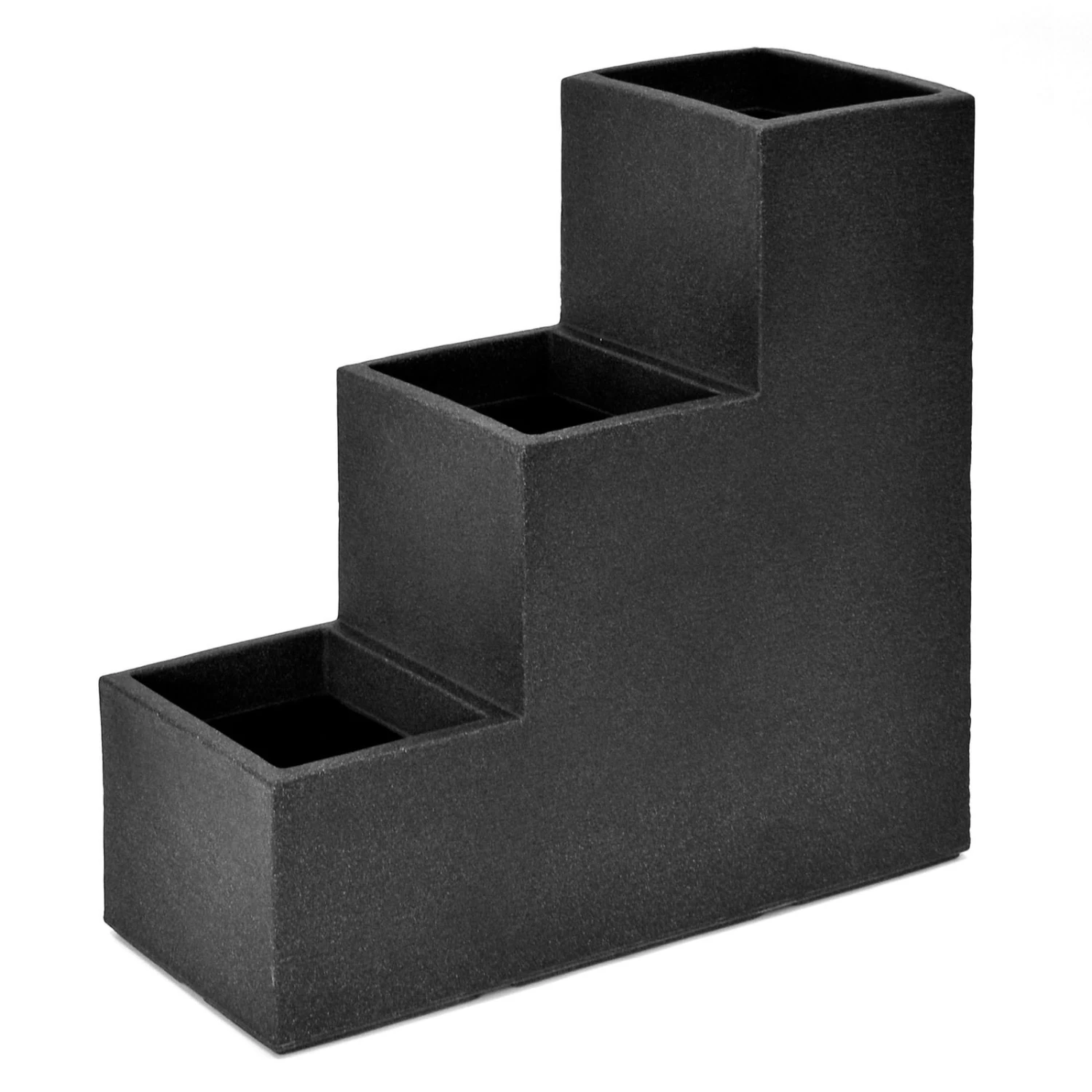 Kölle Pflanzkübel-Treppe "Kubus" Anthrazit, 60x27x60 Cm, 60 Liter Erdvolumen 3 Kölle Pflanzkübel-Treppe "Kubus" Anthrazit, 60x27x60 Cm, 60 Liter Erdvolumen
