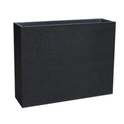 Pflanzkasten Graphit Crunch High, Anthrazit, Wasserdicht, Doppelwandig