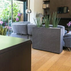 Pflanzkasten 'Volcania Crunch High', Anthrazit, Kunststoff -Die grüne Ecke 3230101089 Pflanzkasten Volcania Crunch High anthrazit L99xB29xH78cm 63l3 75441