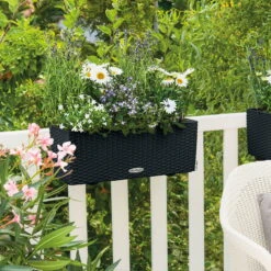 Balconera Cottage 50', Graphit Schwarz, Ca. 50 X 19 X 19 Cm -Die grüne Ecke 3230101161 Balconera Cottage 50 2 103354