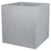 Pflanztrog 'Basalt Dado', Betongrau, 39,5 X 39,5 X H 43,5 Cm -Die grüne Ecke 3230101177 Pflanztrog Basalt Dado betongrau 99686