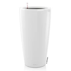 LECHUZA Rondo Premium, All-in-One-Set, Weiß Hochglanz, Ø 33 Cm, H:56 Cm -Die grüne Ecke 3325100129 Rondo Premium 32 wei All in One Set D33xH56cm RGB 7575